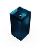 Bacha de pedestal azul petróleo · Bachas de baño · Ref. WAO-AR-P016-R06