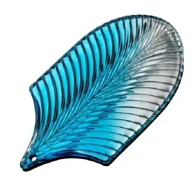 Vidrio decorativo en forma de hoja · YH-033 · Vidrios decorativos · Ref. YH-033