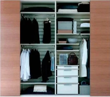 Interior de placard modular · Guardado · Ref. WAO-AR-P033-R03