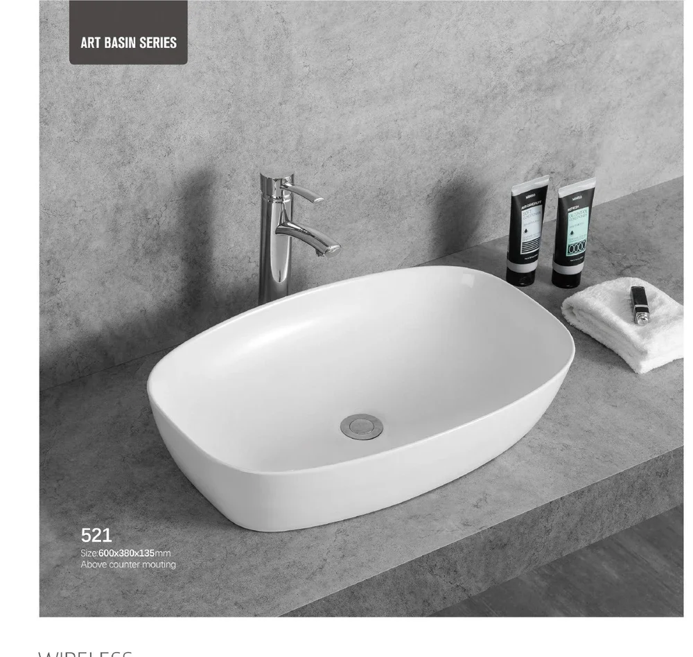 Lavabo oval símil piedra 521 · Bachas de baño · Ref. 521 · vista 3