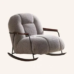 Mecedora tapizada gris · Sillas & sillones · Ref. HSH-EC1245