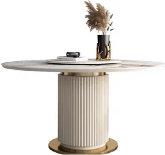 Mesa redonda con base acanalada · Mesas & escritorios · Ref. HSH-DT1006