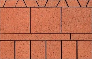 Ladrillo rojo en relieve · Revestimientos · Ref. WAO-ACAB-P010-I02-S02