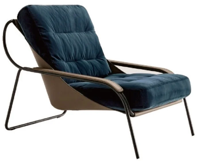 Sillón azul con estructura abierta · Sillas & sillones · Ref. WS - 637A