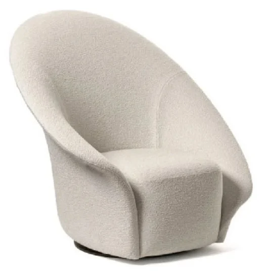 Sillón blanco de silueta curva · Sillas & sillones · Ref. WS - 654