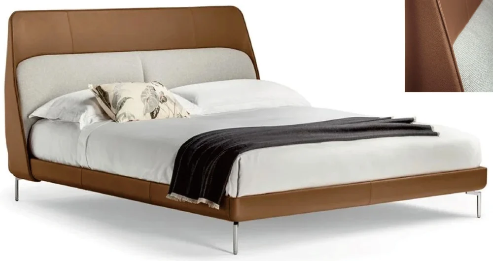 Cama con cabecera alta de dos tonos · Camas · Ref. WB - 9048A
