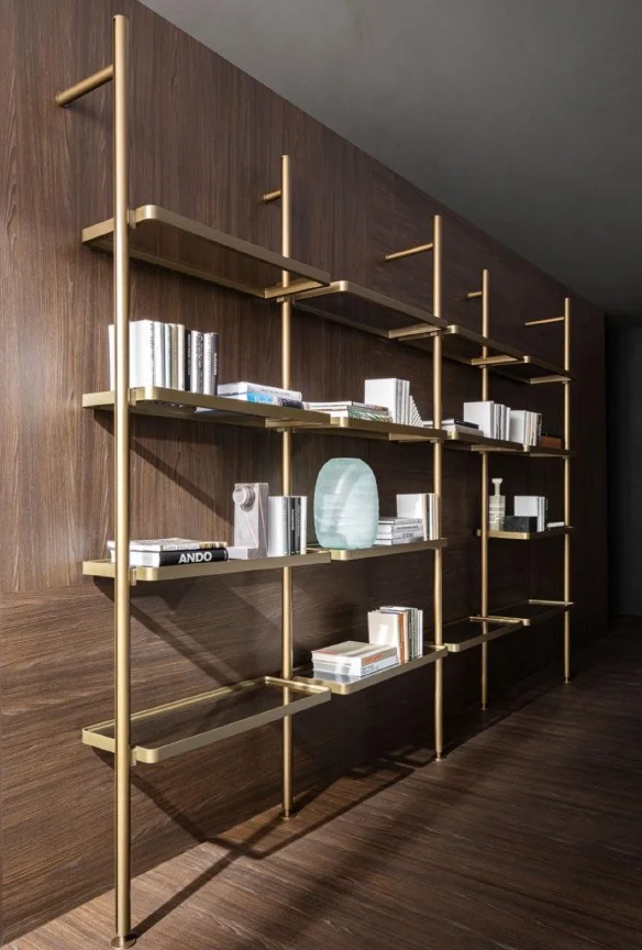 Biblioteca de postes en tono bronce · Ref. WAO-AL-GUA-0012
