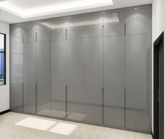 Armario blanco de pared completa con puertas enmarcadas · Guardado · Ref. WAO-AL-GUA-0218 · vista 2