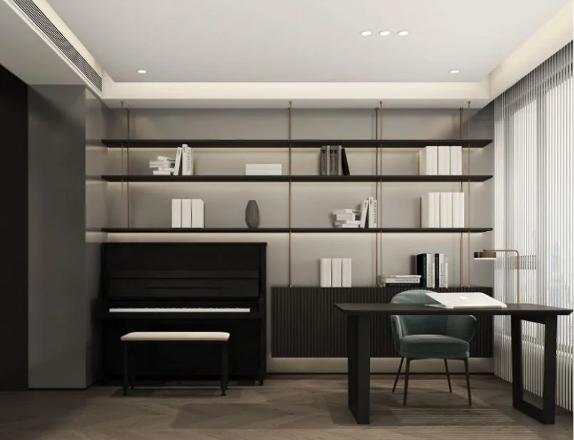Biblioteca de pared con estantes finos · Ref. WAO-AL-GUA-0041