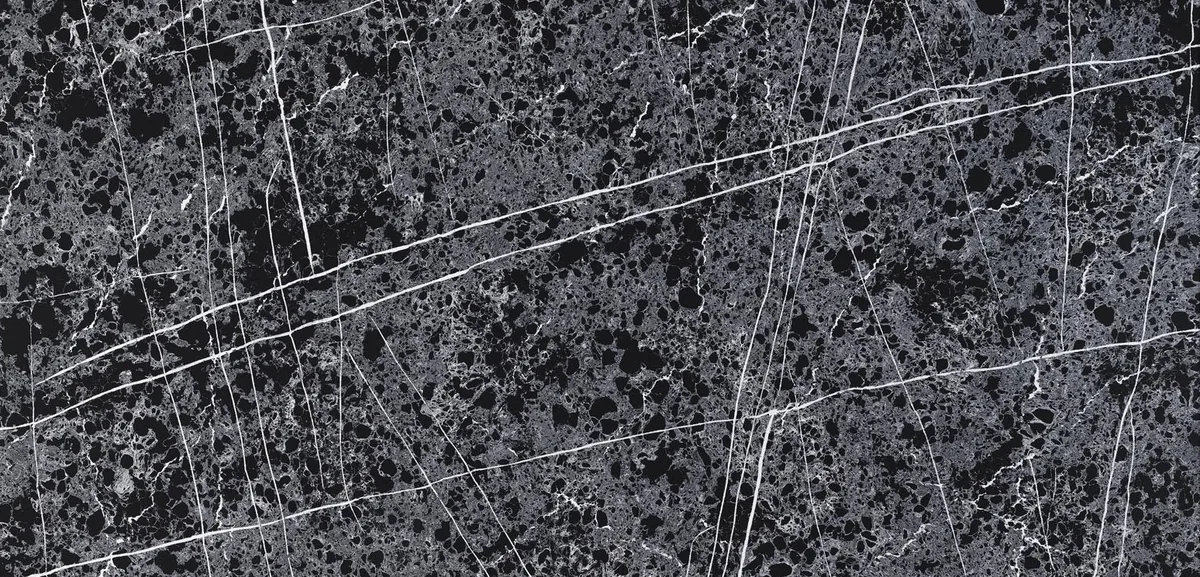 VEMY VM-20211120 · Negro de trama gris y líneas blancas · Piedra & travertino · Ref. VM-20211120