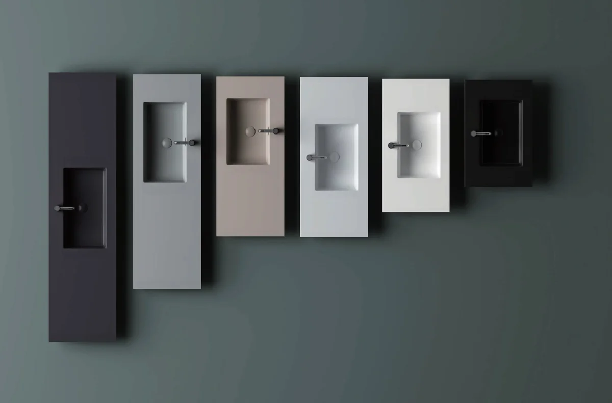 Lavabos integrados rectangulares · Bachas de baño · Ref. WAO-AL-LAV-0106