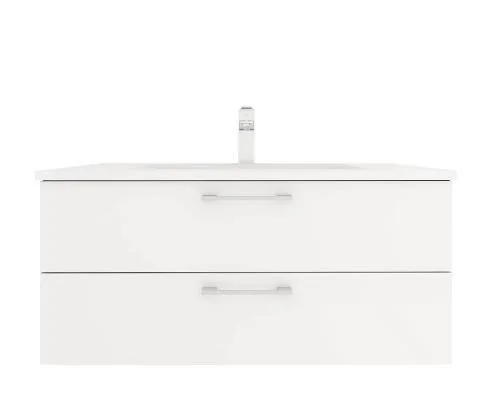 Vanitorio blanco compacto de dos cajones · Vanitories · Ref. WAO-PA-VAN-0030