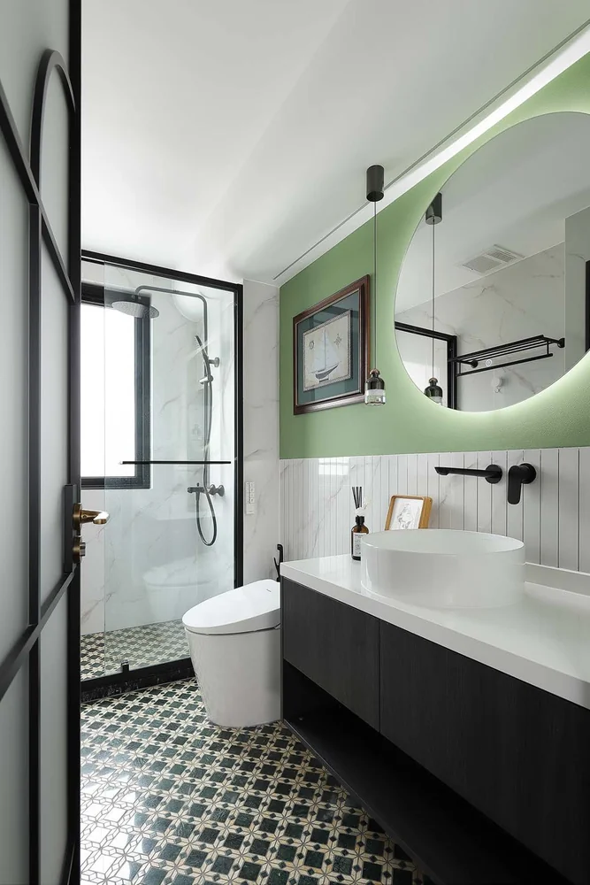 Vanitorio · Negro suspendido en baño verde · Vanitories · Ref. WAO-AL-VAN-0003